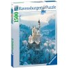 Ravensburger Zámok Neuschwanstein v zime 1500 dielov