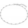 Sofia Strieborná retiazka na nohu s guličkami NPXCA00320
