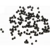 Plastové voskové koráliky Ø3mm/10g čierne