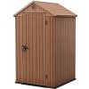 Záhradný domček Keter Darwin 4 x 4 hnedý, s podlahou, 610641