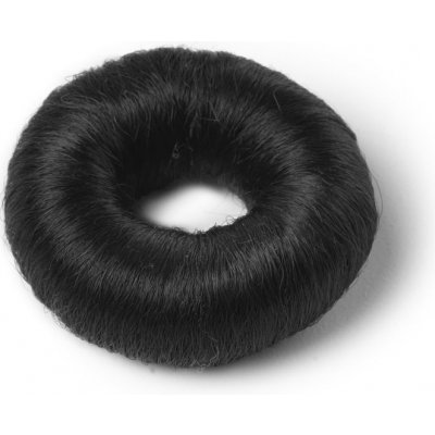 BraveHead Synthetic Hair Bun Black L 8 cm