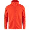 FJÄLLRÄVEN Abisko Grid Fleece Hoodie M Flame Orange - M
