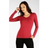 Dámske tričko s dlhým rukávom 7F206 bordó
