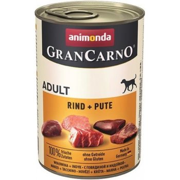 ANIMONDA Gran Carno Fleisch Adult hovädzie + morka 6 x 0,8 kg