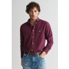 Gant košeľa reg microcheck flannel shirt wine red