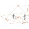 COMBIMAT - Stropný infračervený pohybový senzor (PIR), 360°, 230V, 10A