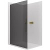 CERANO - Sprchová zástena Walk-in Crystal Ľ/P - 8 mm - bezvzperový systém - zlatá, grafitové sklo - 80x200 cm