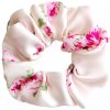 MURU Veľká Saténová Scrunchie gumička - Rose