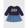 GAP Baby šaty s logom Tmavomodrá 4YRS