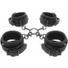Fetish Submissive Ankle and Wrist Cuffs & Hogtie Set Vegan Leather