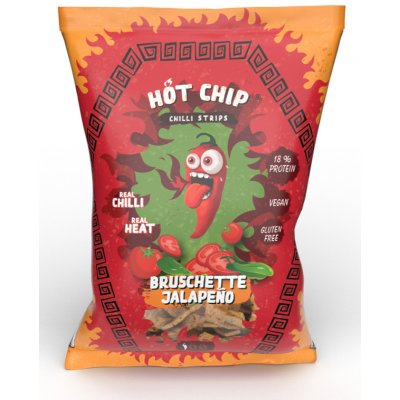 HOT CHIP Strips Bruschette Jalapeno Pálivosť 3/5 80 g