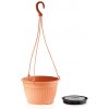 Prosperplast DWT26 Terra kvetináč závesný s vkladom 26cm + záves