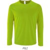 SOL'S | Sporty LSL Men, Pánske šport. tričko s dl. rukávom, zelená neon, S