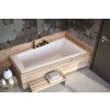 BESCO Asymetrická vaňa INTIMA SLIM Nožičky k vani - S nožičkami, Rozmer vane - 150 × 85 cm, Spôsob prevedenia - Pravé VANINTI15SLIMP+OLVPINOZSTELI