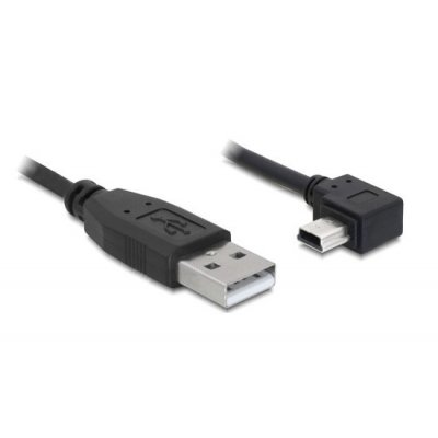 Delock kábel USB 2.0 A-samec > USB mini-B 5-pin samec pravoůhlý, 0,5m