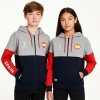 Detská športová bunda – Spain: unisex: veľkosť M 10-12 rokov (Oficiálna mikina FIFA World Cup – Španielsko)