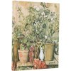 2026 Cezanne's Terracotta Pots and Flowers Midi 12-month Day-at-a-Time Hardcover Flexi Dayplanner 2026 (Elastic Band Closure)
