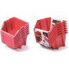 Prosperplast 214x198x238mm Red 6ks