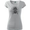 Dámske tričko s moto motívom 137 Lebka (Moto tričko)