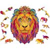 Drevené puzzle Premium 3D Skladačka pre dospelých Lev XL Zvieratá