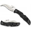 Spyderco C12SBK2W Matriarch 2 taktický nôž 9,1 cm, čierna, FRN