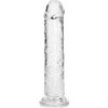RealRock Crystal Clear Realistic 7″ priehľadné dildo s prísavkou 20 x 3,8 cm