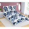 Bellatex 90/505 obliečky bavlnené Geometrie modrá 140x200,70x90
