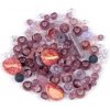 Sklenené korálky ramš tvarované 2. akosť lilavá 50g