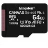 64 GB . microSDXC karta Kingston Canvas Select Plus Class 10 (r/w 100MB/s) bez adaptéra SDCS2/64GBSP