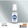 AK Interactive akrylová barva metallic silver 17 ml