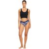 Modibodi menštruačné nohavičky Sensual Hi Waist Bikini Moderate Opulent Paisley Navy
