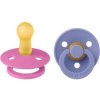 BIBS Colour cumlíky z prírodného kaučuku 2ks – veľkosť 2, BUBBLEGUM PERI