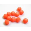 Pogumované sklenené neon korálky 8mm 1ks oranžová (otvor 1mm)
