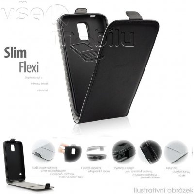 Púzdro ForCell Slim Flip Flexi LG G2 D802 čierne