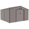 Záhradný domček G21 GAH 1085 - 340 x 319 cm, šedý + DARČEK Prosperplast WOODEBOX antracit 140L