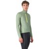 Castelli Entrata Thermal, Green pepper Veľkosť: 3XL Pánsky zateplený cyklistický dres do chladných podmienok