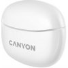 Canyon TWS-5, True Wireless Bluetooth slúchadlá do uší, USB-C nabíjanie, nabíjacia stanica v kazete, biele CNS-TWS5W