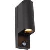Lucide Lucide 69803/02/30 -Vonkajšie svietidlo so senzorom ZARO 2xGU10/7W/230V IP65 čierna LC3745 + záruka 3 roky zadarmo