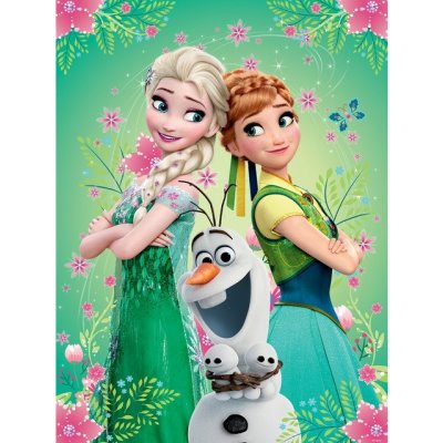 Preinterier Fototapeta panel - PL0653 - Frozen Elsa,Anna a Olaf papier -  184cm x 254cm od 19,04 € - Heureka.sk