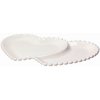 Tognana 81180TO Porcelánový dvojitý podnos srdce Perla 31x19 cm