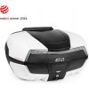 V58WLTD kufor GIVI Maxia 5 biely (Monokey), číra optika, 4 biele lakované kryty, objem 58 ltr.