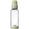 BIBS Baby Glass Bottle Round Latex antikoliková fľaša Sage 240 ml