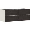 Hansgrohe Xevolos E - Umývadlová skrinka 137x56x55 cm, 4 zásuvky, matná béžová/tmavý dub 54240730