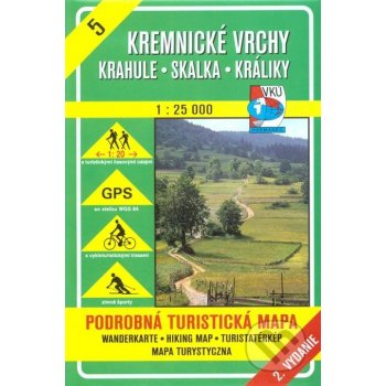 Kremnické vrchy Krahule Skalka Králiky 1 25 000