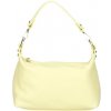 Made in Italy Mondo Italia Kožená kabelka na rameno MI55 citrónovo žltá