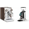 Biepi Sara PID, white/wood + Rocket Espresso SPLUGA, chrome