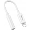 Adaptér Yesido YAU44 Audio Lightning - 3,5 mm jack biely