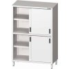 Skladová skříň posuvné dveře 900x500x1800 mm | STALGAST, 981645090 inox