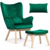 Sofotel Norse s podnožkou emerald