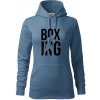 Nápis Boxing - Mikina dámská Cape s kapucí - 2XL ( Denim )